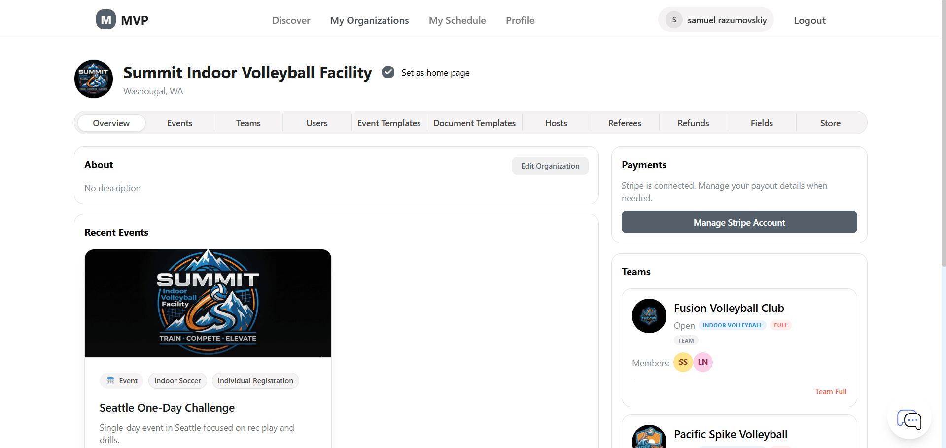 BracketIQ web dashboard screenshot